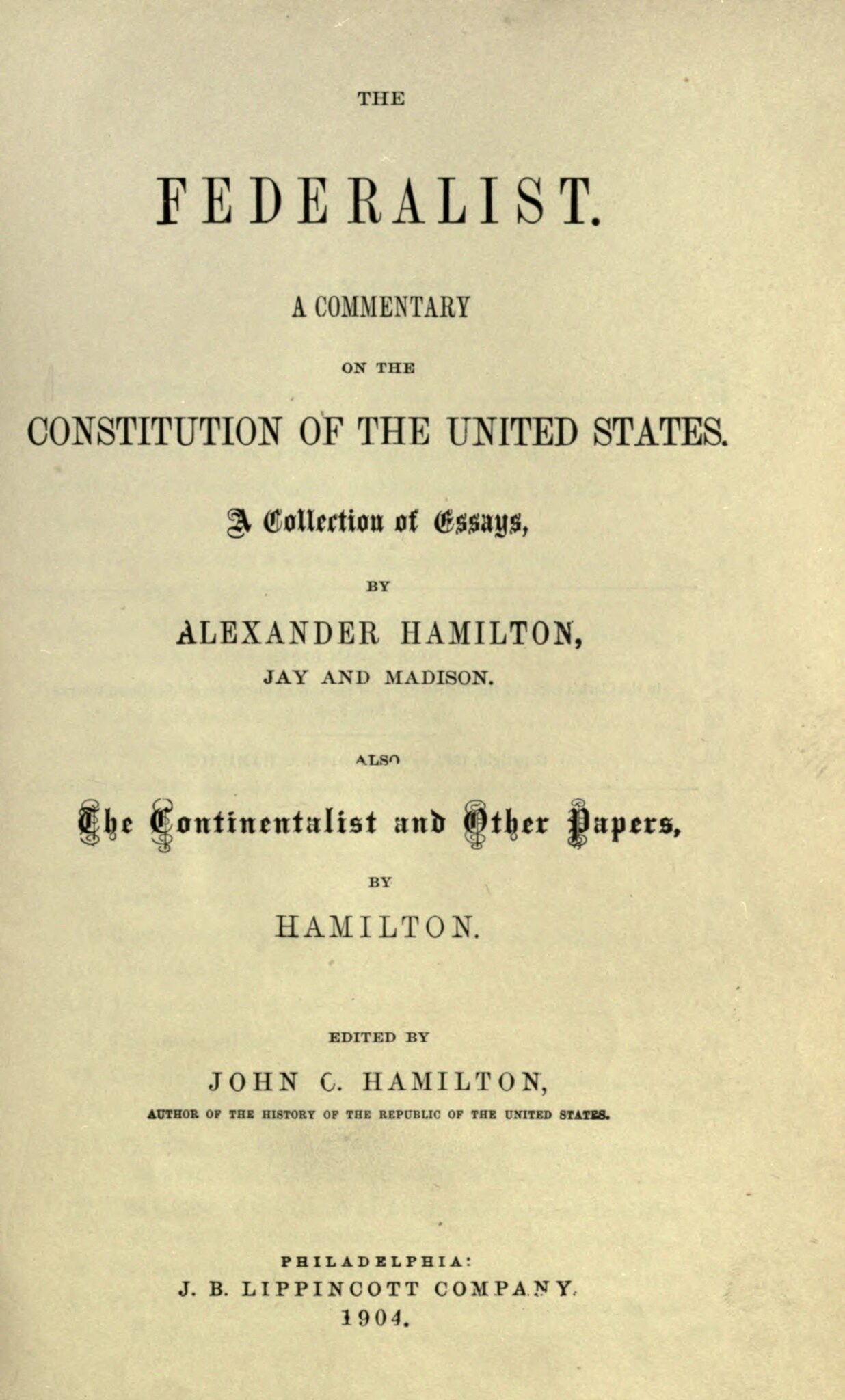 Week 86: The Federalist | Robert Menzies Institute