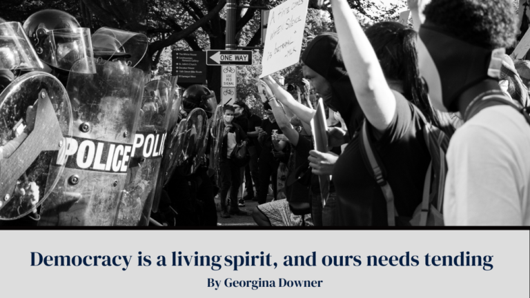 Democracy is a living spirit